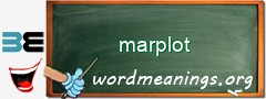 WordMeaning blackboard for marplot